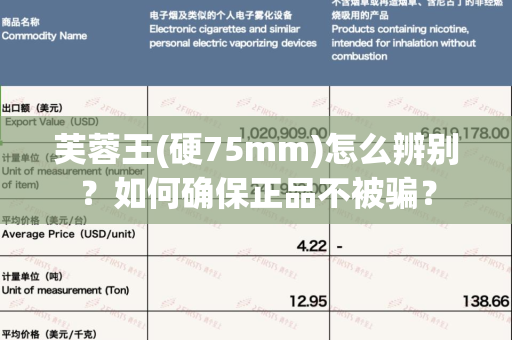 芙蓉王(硬75mm)怎么辨别？如何确保正品不被骗？